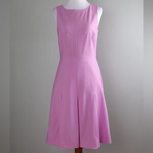 J. Crew 365 Pink Pleated Wool Midi Dress Size 4